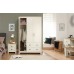 Lancaster 3 Door 2 Drawer Wardrobe Bedroom Furniture Cream