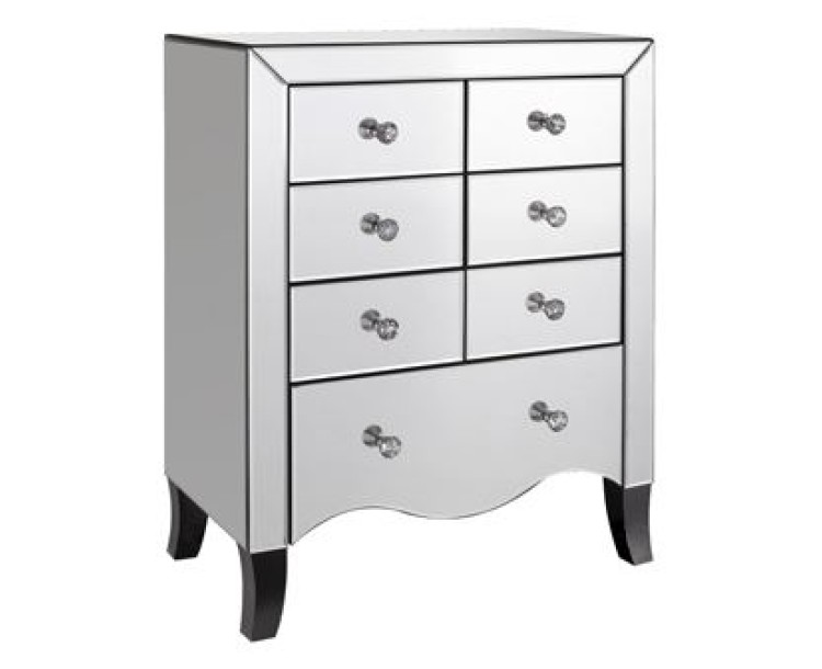 Valentina 7 Drawer Mirrored Chest