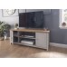 Lancaster Large TV Cabinet in Grey / Oak