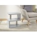 Polar High Gloss LED Side Table Grey