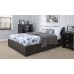 Black End Lift Faux Leather Storage 4FT6 Double 135cm Ottoman Bed Frame