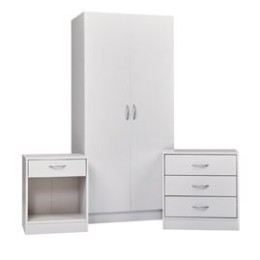 Delta Bedroom Furniture Set White