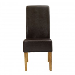 Padstow Chair Brown Pack of 2