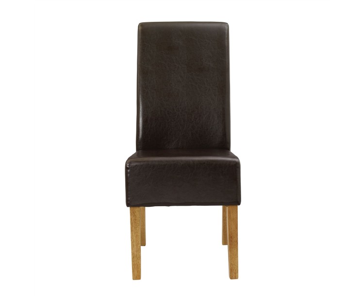 Padstow Chair Brown Pack of 2