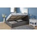 4FT Small Double Side Lift Fabric Bed 120cm Bedframe Grey