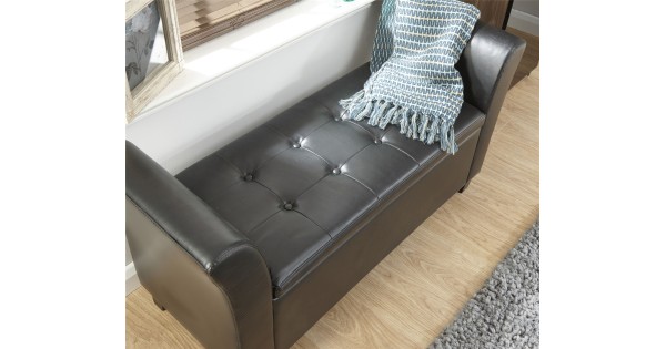 Black window seat with storage online