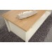 Lancaster Living Room Coffee Table with Shelf Cream