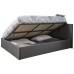 Grey Fabric Side Lift 4FT6 Double 135cm Ottoman Bed Frame