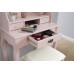 Lumberton Dresser   Stool Dressing Table Pink