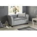 Verona Window Seat Grey Crushed Velvet