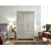 Lancaster 3 Door 2 Drawer Wardrobe Bedroom Furniture Grey