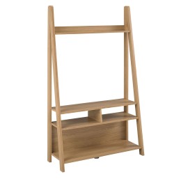 Tiva Oak Compact Ladder TV Unit