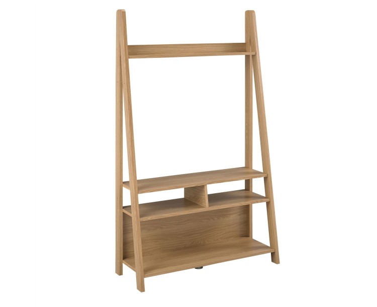 Tiva Oak Compact Ladder TV Unit