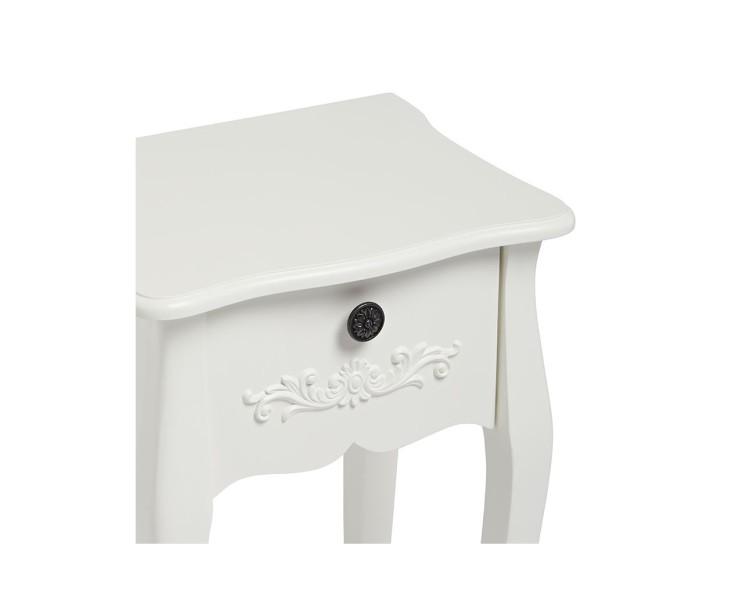 Antoinette 1 Drawer Night Stand White