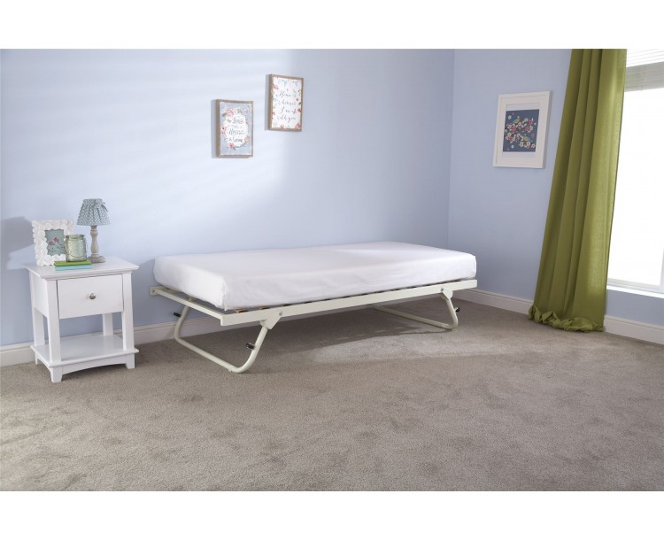 Ivory 3ft Single 90cm French Memphis Steel Trundle Frame Only