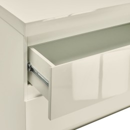 Puro Vream High Gloss 2 Drawer Bedside