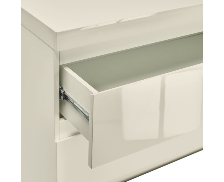 Puro Vream High Gloss 2 Drawer Bedside