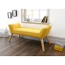 Milan Upholstered Bench Mustard