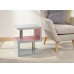 Polar High Gloss LED Side Table Grey