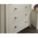 Lancaster 3 Piece Bedroom Set 2 Door Wardrobe 4 Drawer Chest Bedside Table Cream