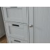 Grey 4 Drawer 1 Door Colonial Multi Storage Bathroom Unit