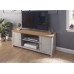Lancaster Large TV Cabinet in Grey / Oak