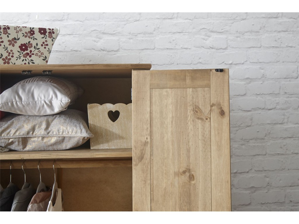 Inca Mexican 3 Piece Set 2 Door Wardrobe 3 Drawer Chest Bedside