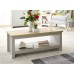 Lancaster Living Room Coffee Table with Shelf Grey
