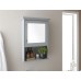 Modern MDF Colonial Grey Mirrored Cabinet with Shelf Bathroom Unit