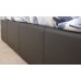 Faux Leather Black 120cm 4FT Small Double End Lift Ottoman Storage Bed Frame