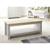 Lancaster Living Room Coffee Table with Shelf Grey