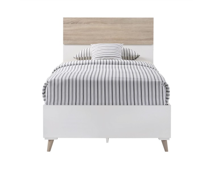 Stockholm 3FT Single Bed White-Oak