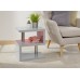 Polar High Gloss LED Side Table Grey