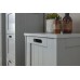 Contemporary Grey Colonial Slim Chest of 3 Drawers Bathroom Unit