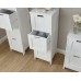 Colonial 3 Drawer Slim Chest Bathroom Storage in White