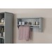 Colonial Towel Rail Shelf with White or Grey finish