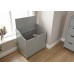 Groove-Effect Colonial Style Grey Hamper Storage Unit