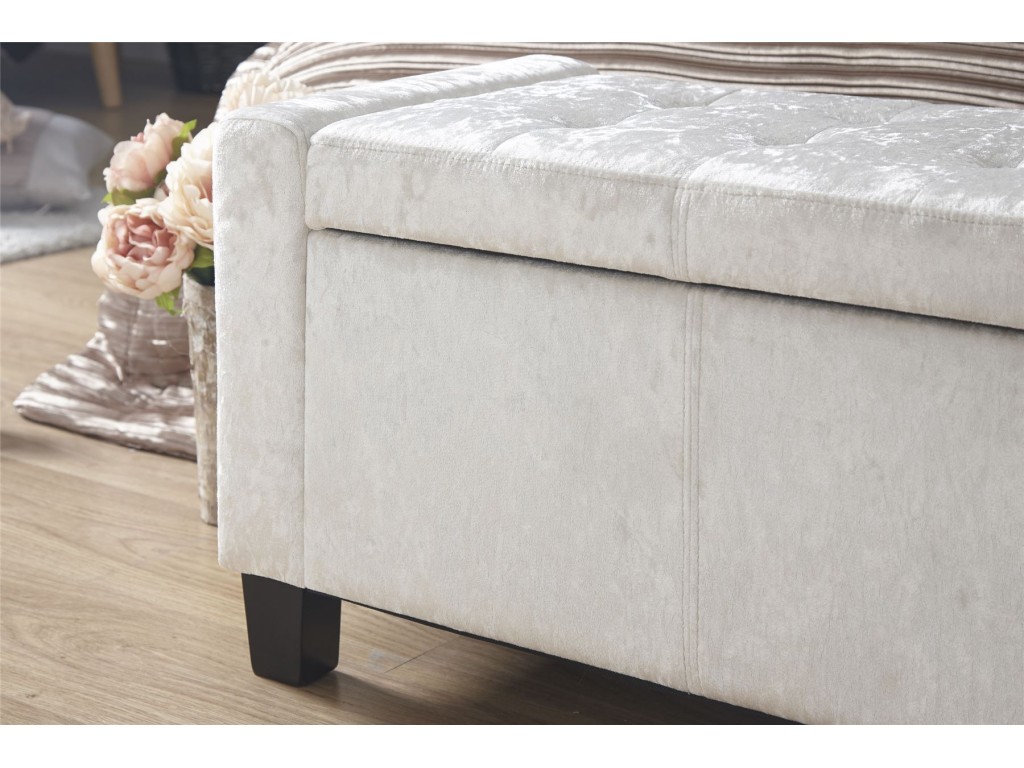 Verona crushed on sale velvet ottoman