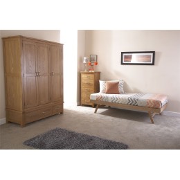 Madrid Wooden Trundle Only Oak