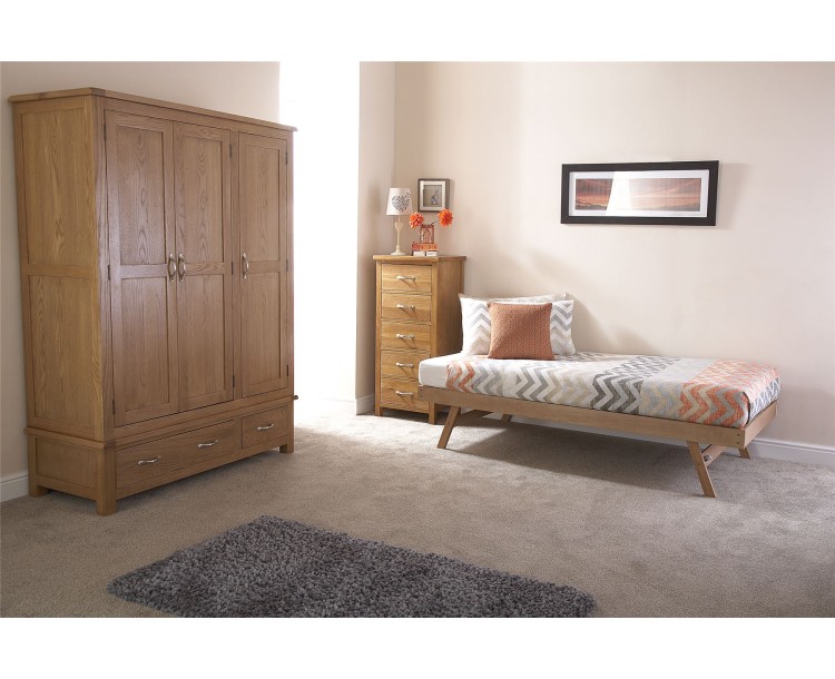 Madrid Wooden Trundle Only Oak