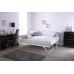 Madison Metal Day Bed With Trundle White Finish