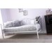 Madison Metal Day Bed With Trundle White Finish