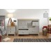 Modern Lancaster Grey Oak Veneer Merchants 7 Drawer Chest