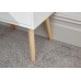 Modern Pair of Scandi Nyborg 2 Drawer White Bedside Units