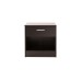 Madrid High Gloss Black & Black Frame Bedside Cabinet