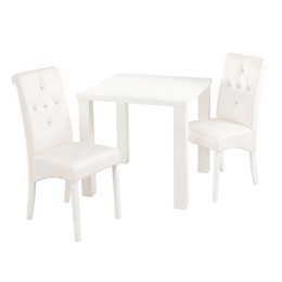 Monroe Diamante Chair White Pack of 2