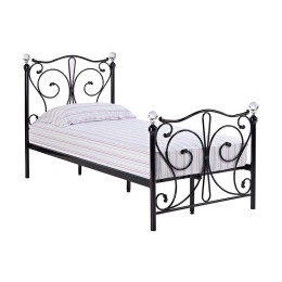 Florence Black Vintage 3FT Single Bed