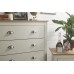 Lancaster 4 Piece Bedroom Set 3 Door Wardrobe 4 Drawer Chest Bedside Table Cream