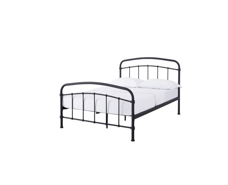 Halston 4FT6 Double Black Bed