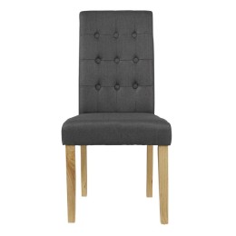 Roma Grey Padded Chair Grey Pack of 2